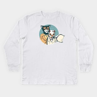 Family Foxes Kids Long Sleeve T-Shirt